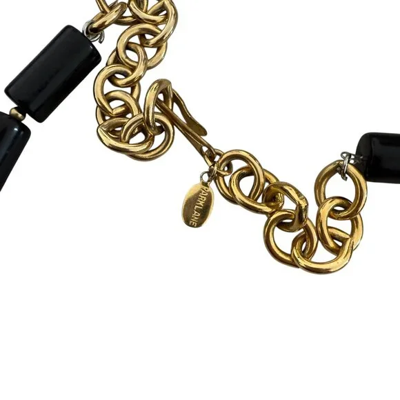 Magnificent Vintage Parklane Lucite Deco Necklace Park Lane Statement - Picture 7 of 11